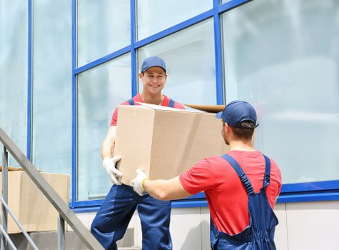 Removal team planning a local move in Goddington