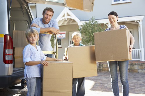 Preparing furniture for local pick-up service in Goddington