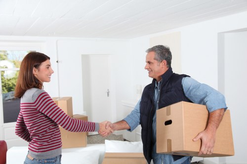 Packing materials and careful preparation for moving day