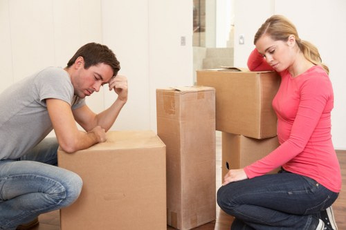 Commercial moving van support for local business moves