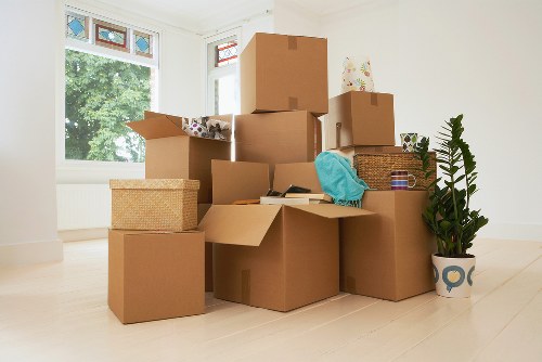 Professional moving van helping with a local relocation