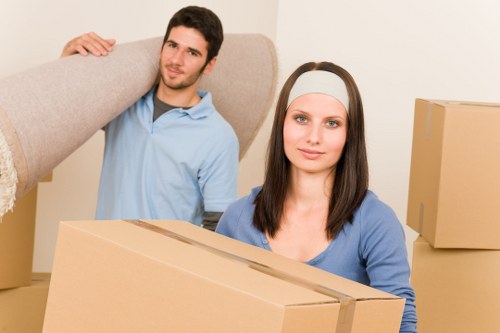 Small business and household items being moved by a local van service