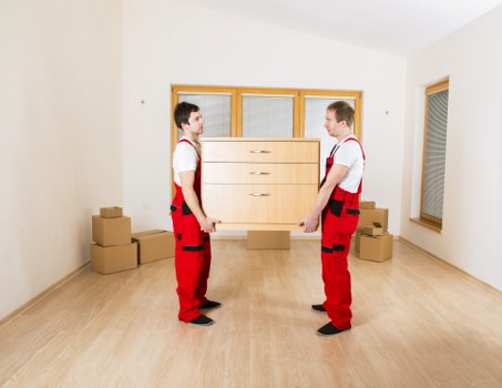 Local moving team handling property access and box loading in Goddington